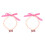 2Pièces Collier Rose Pour Chats, Élégant Respirant 1
