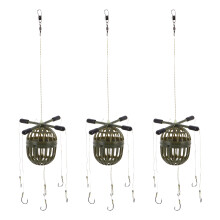 3Pièces Ensemble Cage Nourrisseur Avec Crochets Pour Carpe