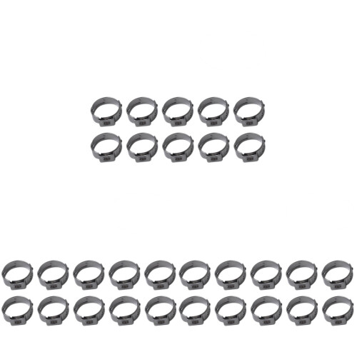 30Pièces Collier Serrage Tube Inoxydable Utilisation Polyvalente