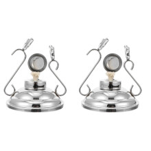 2Pièces Support Verres Argenté Pour Cuisine