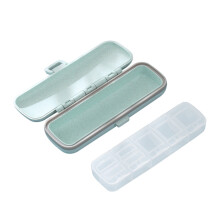 3Pièces Étui Médicaments 7 Silicone Durable Vert Usage