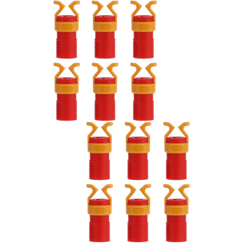 12Pièces Agrippe-Vis Rouge ABS Durable Outil Bois Pour Usage Maison