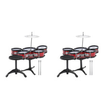 2Pièces Mini Batteurs Rouges Jeux Musicaux Éducatifs Pour Petits