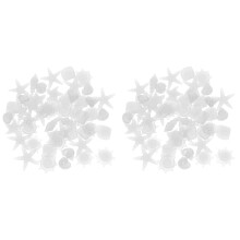 100Pièces Blancs Résine Pour Aquarium Pots