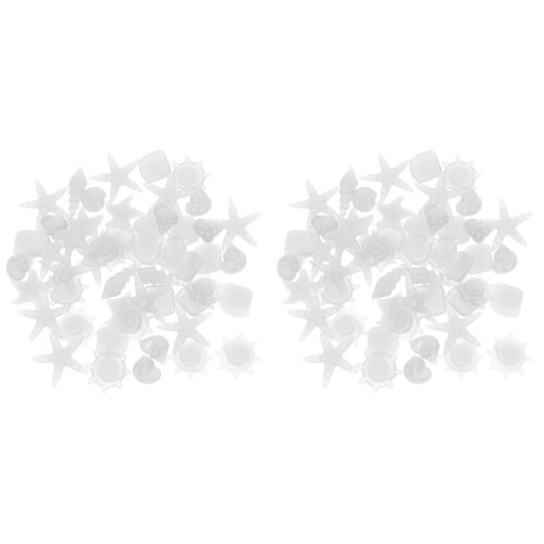 100Pièces Blancs Résine Pour Aquarium Pots
