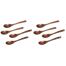 8Pièces Cuillères En Bois Vintage, Ustensiles De Cuisine