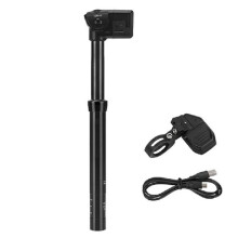 Cykel Trådlös Dropper Sadelstolpe IP67 Vattentät Uppladdningsbar Automatisk Lyftning Resa 125mm Elektrisk Sadelstolpe 31.6