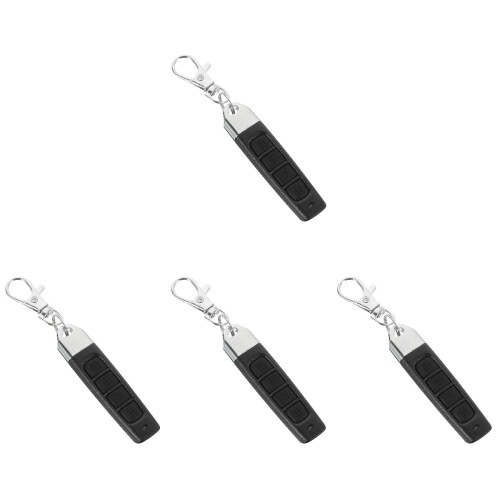 4Pièces Clé De Garage 4 Boutons Télécommande De Porte Noir