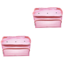2Pièces Sac À Tricoter Rose Organisateur Couture Résistant