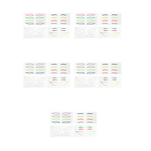 20Ensembles Stickers Eyeliner Adhésifs Colorés Pour Fête Et Scène