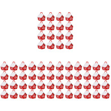 100Pièces Boîtes De Cadeaux Rouge Papier Pour Bonbons De Noël