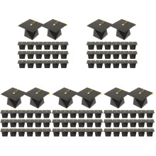 125Pièces Boîtes Papier Noires Pour Cérémonie Graduation