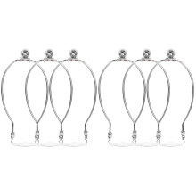 6Pièces Porte-Lampe Argenté Durable, Support D'arche Pour