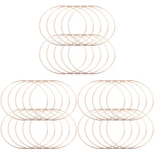 30Pièces Cercles Métalliques Dorés Pour Accessoires DIY -Rêves