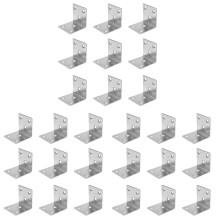 30Pièces Supports D'angle Coins En Acier Inox Argenté Pour
