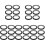30Rouleaux De Ruban De Marquage Noir Pour Tableau Et Bureaux 1