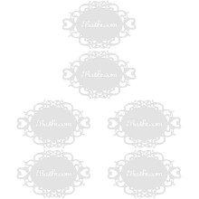 6Pièces Panneaux Salle De Bain Acryliques Argentés Autocollants Maison