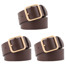 3Pièces Ceinture Femme Cuir Ajustable Casual Élégante