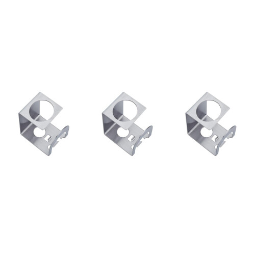 3Pièces Porte- Étanche Support Couleur Argent