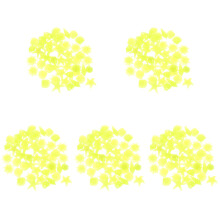 500Pièces Pierres Résine Lumineuses Jaunes Pour Aquarium Décor Unique