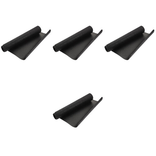 4Pièces Tapis Souris Ordinateur Noir Antidérapant Double Face Usage