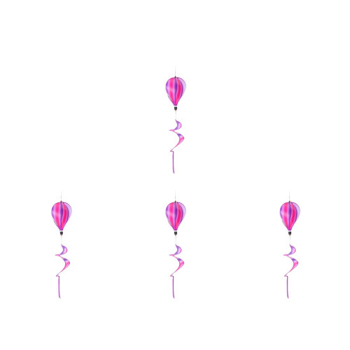 4Pièces Éoliennes En Tissu Ballon Couleur Violet