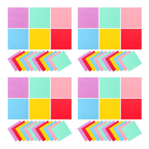 240Pièces Serviettes De Table Colorées Papier Pour Soirée Festive