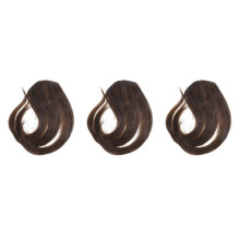 3Pièces Frange Femme Clip Marron Pour Fins Style Élégant