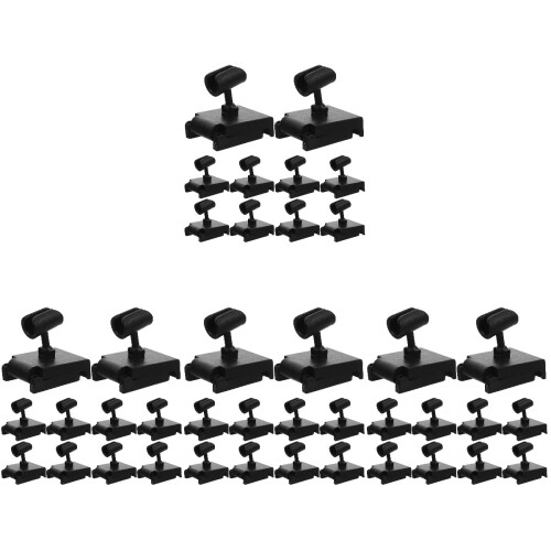 40Pièces Fixation Micro ABS Noir Pied Stable Bureau