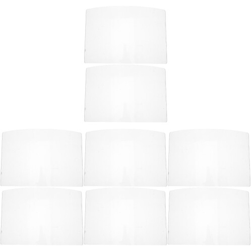 8Pièces Lentilles Protectrices Transparentes Pour Casque De Sablage