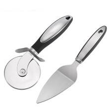 Cortador de Pizza, Rueda Cortadora de Pizza, Juego de Servidor de Pizza Super Pizza Slicer con Mango de Goma Antideslizante y Cubierta Protectora