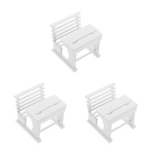 3Pièces Bureau En Bois Miniature Pour