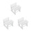 3Pièces Bureau En Bois Miniature Pour 1