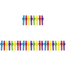 32Pièces Kazoos Musicaux Multicolores Usage Fête Et Loisirs