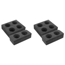 4Pièces Porte-Cups Mousse Noir Stable Pour Transport De Boissons