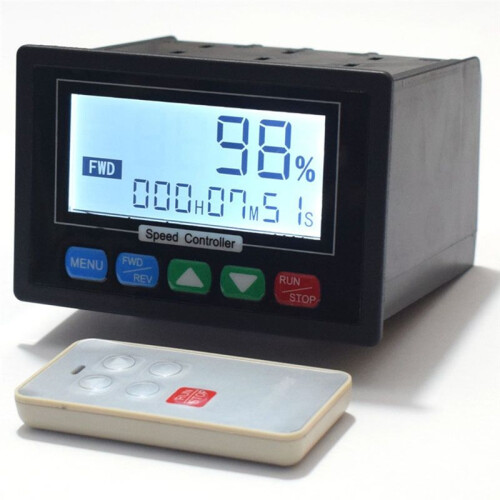 DC10V-55V PWM  Motor Speed Controller with LCD Display and Remote Adjustable Speed Control for Various Motors