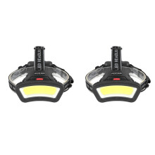 2Pièces Frontale LED Noir Durable Pour Randonnée Camping Course