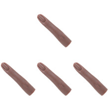 4Pièces Doigts Artificiels Souples Pour Entraînement Ongles Acryliques