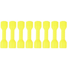 8Pièces Haltères Enfants Jaunes Sport Coordination Plastique Durable