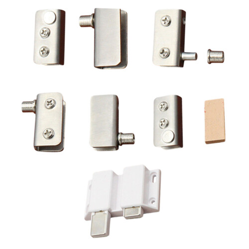 2Ensembles Accessoires Aimantés En Acier Inoxydable Argenté
