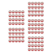 100Pièces Jetable Papier Rouge Motif Pour Noël
