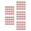 100Pièces Jetable Papier Rouge Motif Pour Noël 1