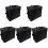 5Pièces Isotherme Noir Multi-Usage Spacieuse 1