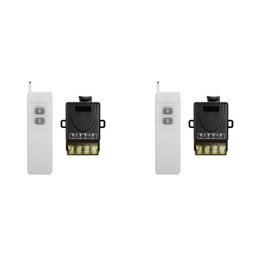 2X Wireless Remote Control  -Off High-Power 30A Wide-Voltage Long-Distance RF433 Remote Control 1000M