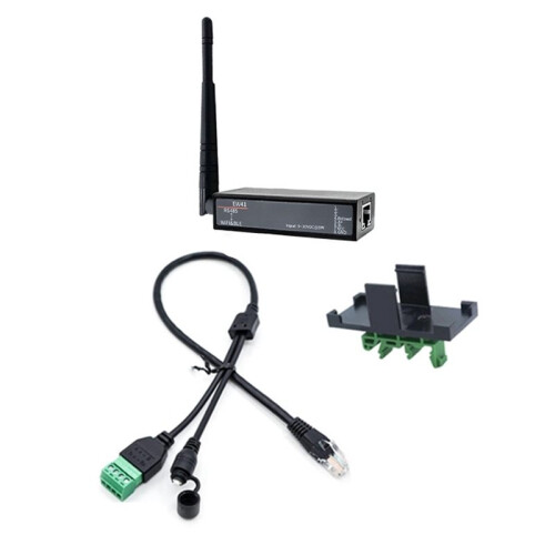 EW41 RS485 to Wi-Fi&BLE External Antenna DTU Serial Server, RJ45 Interface
