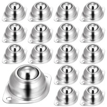 16 Pack 1 Inch Roller Transfer Bearings, Steel Transfer Unit Swivel Caster Roller Transfers,for Transmission