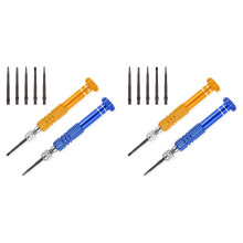 2X 5-in-1-Präzisions-Brillenreparatur-Schraubendreher-Set, Magnetischer Uhrenschraubendreher für Elektronik, Sonnenbrillen, Handy, Schmuck