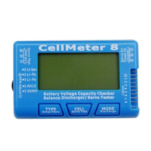 2X CellMeter 8 AOK 8S Servotest met Elektrisch Display Servotester met Smalle Frequentie Batterijontlader Aeromodelling-Tester