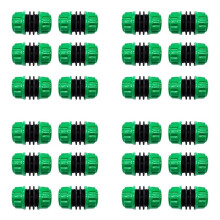 24Pcs Hose Repair Connector Extender for Join 1/2 Inch Garden Hose Pipe Quick Repair Connection Garden Hose Joiner