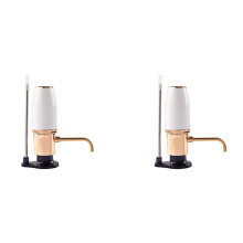 2X Aireador de Vino Eléctrico Vertedor Automático Inteligente Decantador Dispensador Recargable con Cable Micro-USB A